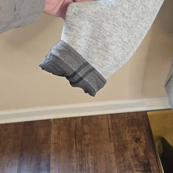 Barbour Millfire Knit Jumper – Light Grey Marl Winter Tartan Wool Blend US 14 - Picture 6 of 13